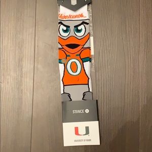 Stance Miami Hurricane socks new unopened size Md